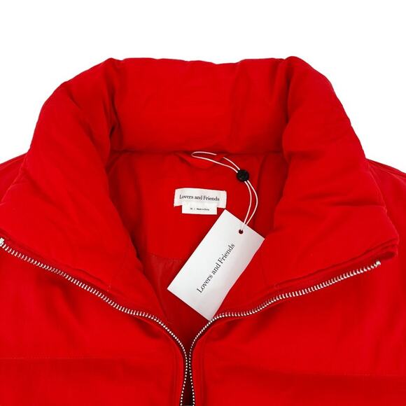 LOVERS+FRIENDS Jillian Puffer Jacket in Red XS - Picture 8 of 14